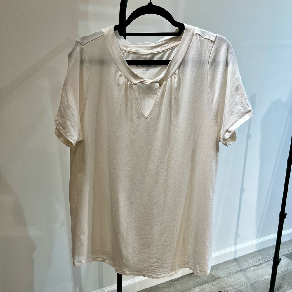 Soft Surroundings Women's Off-White Top